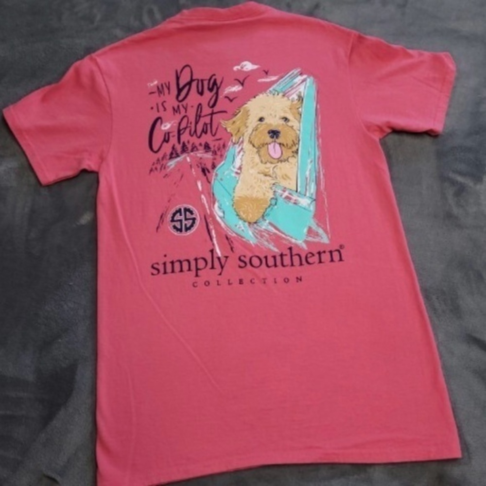 Simply Southern My Dog Is My Co-Pilot, EUC, Size Medium